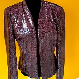 Purple plum snake jacket, Cache